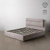 CAMA CANAPÉ GRIS TEJIDO DORMITORIO 191 X 212 X 113 CM