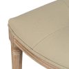 BANQUETA NATURAL-BEIGE TEJIDO-MADERA 125 X 45 X 48 CM