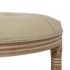 BANQUETA NATURAL-BEIGE TEJIDO-MADERA 125 X 45 X 48 CM