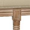 BANQUETA NATURAL-BEIGE TEJIDO-MADERA 125 X 45 X 48 CM