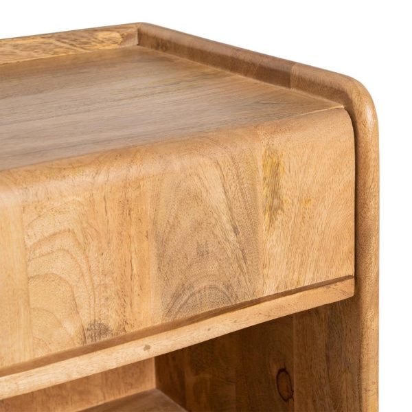 MESITA NATURAL MADERA DE MANGO 45 X 35 X 50 CM