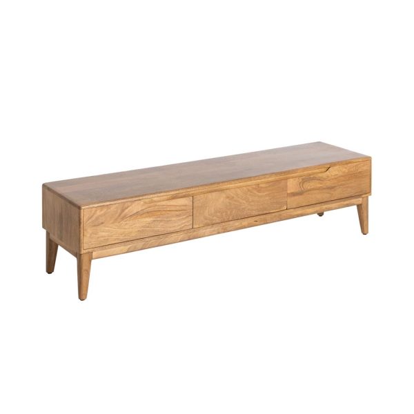 MUEBLE TV NATURAL MADERA DE MANGO 160 X 40 X 40 CM