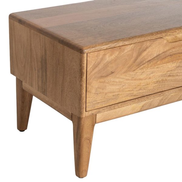 MUEBLE TV NATURAL MADERA DE MANGO 160 X 40 X 40 CM