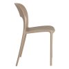 SILLA BEIGE POLIPROPILENO 43 X 43 X 83,20 CM