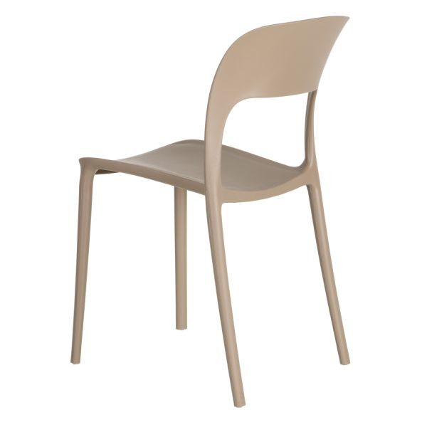 SILLA BEIGE POLIPROPILENO 43 X 43 X 83,20 CM