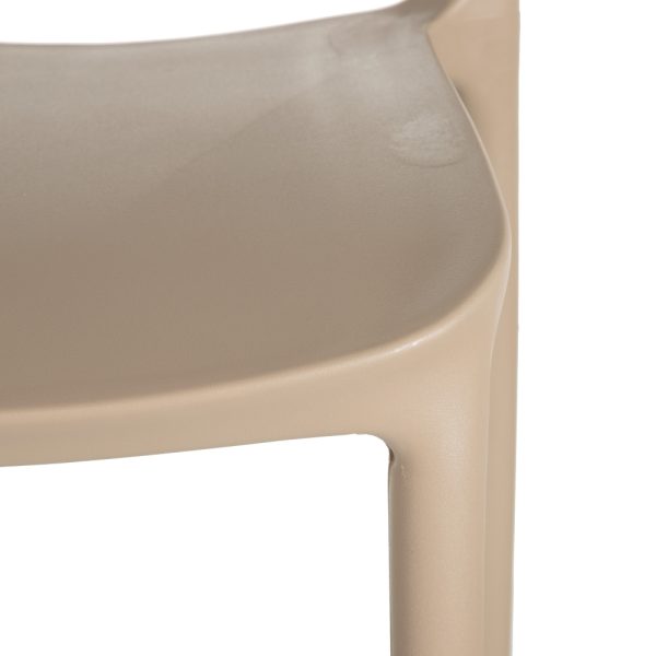 SILLA BEIGE POLIPROPILENO 43 X 43 X 83,20 CM