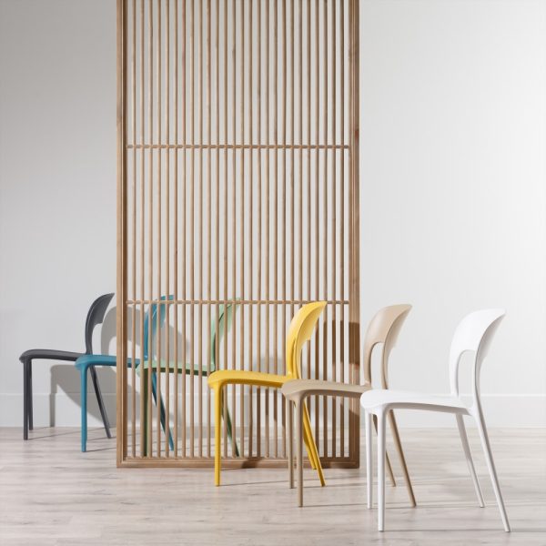 SILLA VERDE MENTA POLIPROPILENO 43 X 43 X 83,20 CM