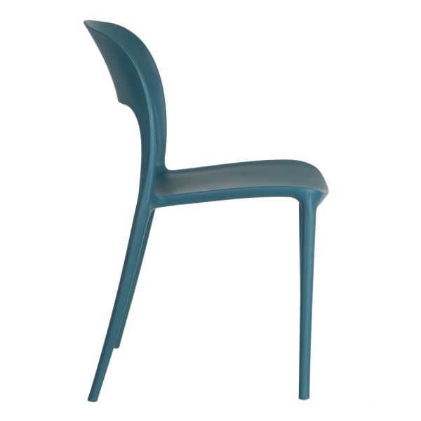 SILLA AZUL POLIPROPILENO 43 X 43 X 83,20 CM