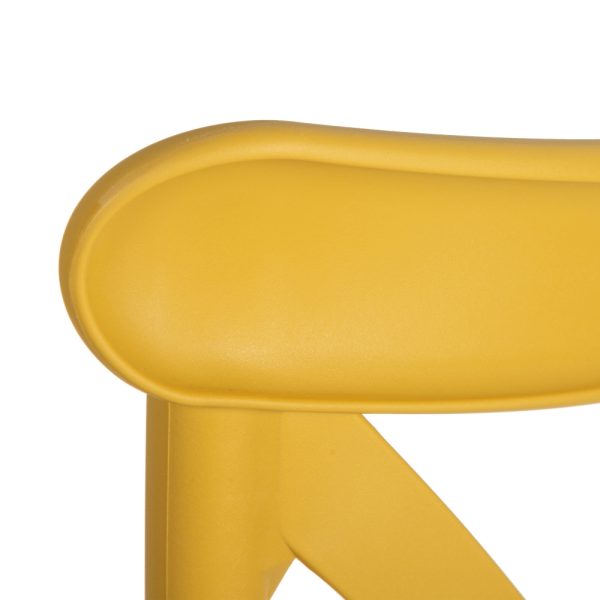 152656-04 SILLA AMARILLO POLIPROPILENO 48,50 X 43 X 91 CM