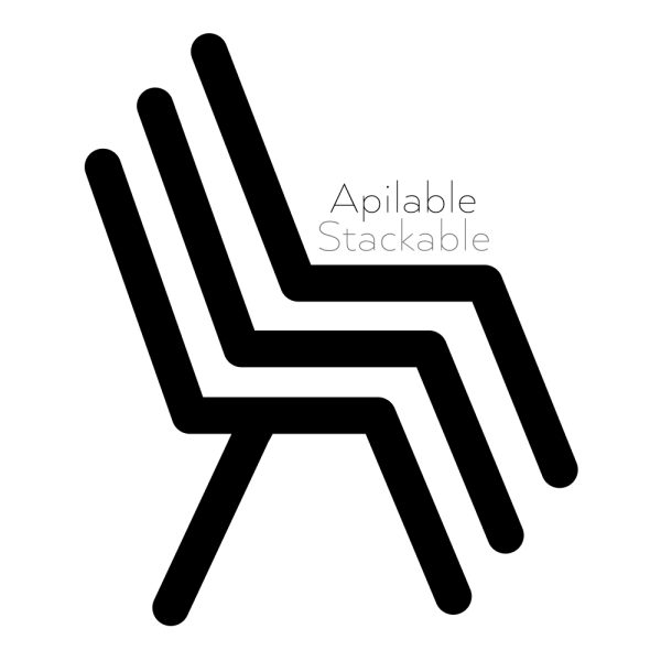 152656-08 SILLA AMARILLO POLIPROPILENO 48,50 X 43 X 91 CM