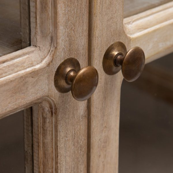 APARADOR BLANCO ROZADO MADERA DE MANGO 160 X 35 X 71 CM