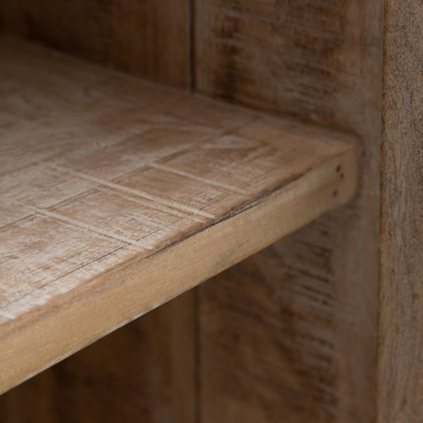 APARADOR BLANCO ROZADO MADERA DE MANGO 160 X 35 X 71 CM