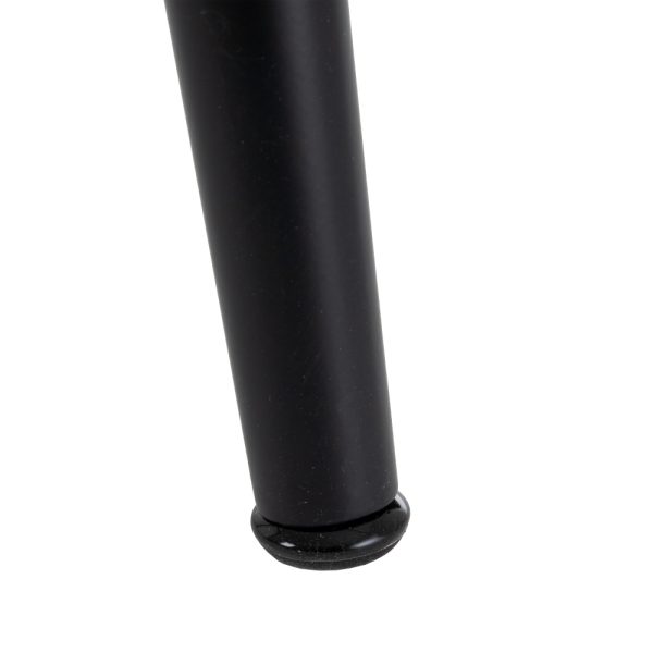 MESA COMEDOR NEGRO METAL-CRISTAL SALÓN 140 X 80 X 75 CM