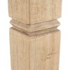 MESITA NATURAL MADERA MINDI DORMITORIO 50 X 32 X 72 CM