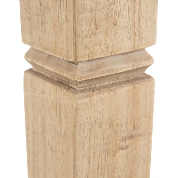 MESITA NATURAL MADERA MINDI DORMITORIO 50 X 32 X 72 CM