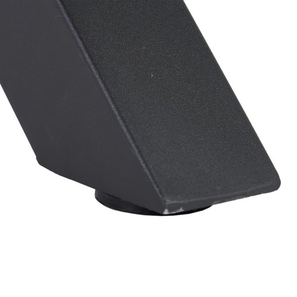 MESA COMEDOR MARRÓN-NEGRO DM-METAL 160 X 90 X 76 CM