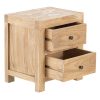 MESITA NATURAL MADERA MINDI DORMITORIO 45 X 35 X 50 CM