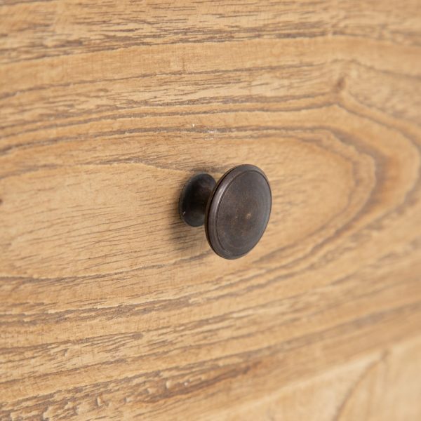 MESITA NATURAL MADERA MINDI DORMITORIO 45 X 35 X 50 CM