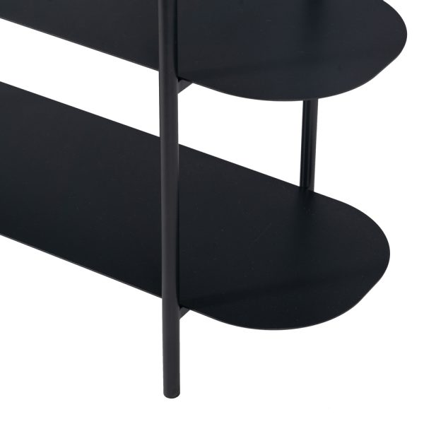 ESTANTERÍA NEGRO ACERO 90 X 28 X 70,30 CM