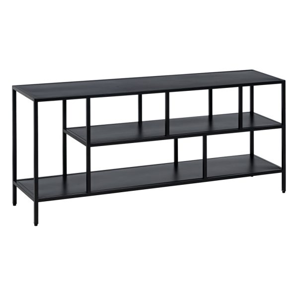 ESTANTERÍA NEGRO ACERO 120 X 32 X 55 CM