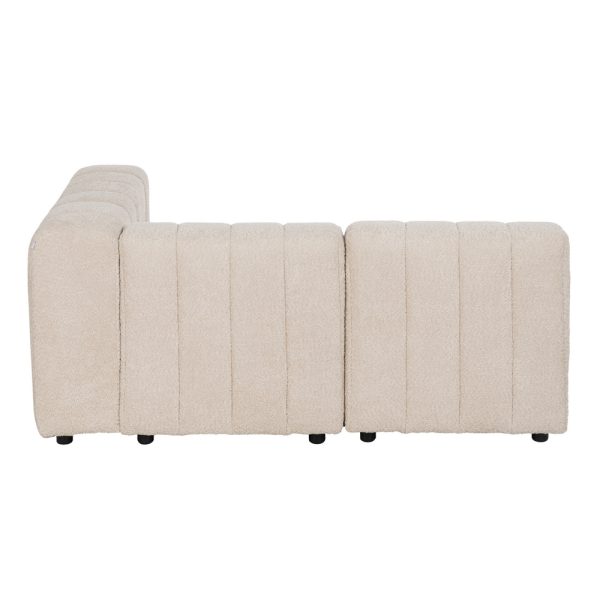 SOFÁ DESESTRUCTURADO BEIGE TEJIDO SALÓN 150 X 100 X 66 CM