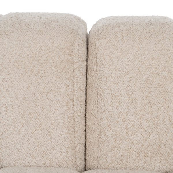 SOFÁ DESESTRUCTURADO BEIGE TEJIDO SALÓN 150 X 100 X 66 CM