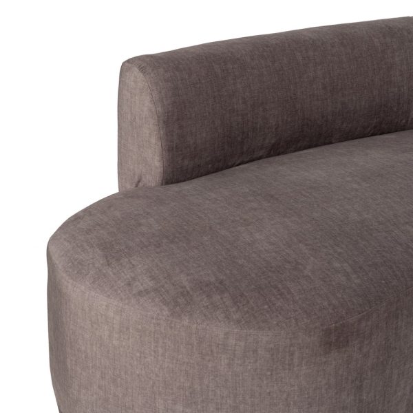 SOFÁ 3 PIEZAS GRIS TEJIDO SALÓN 405 X 112 X 70 CM