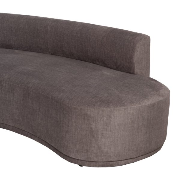SOFÁ 3 PIEZAS GRIS TEJIDO SALÓN 405 X 112 X 70 CM