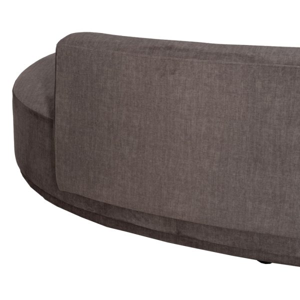 SOFÁ 3 PIEZAS GRIS TEJIDO SALÓN 405 X 112 X 70 CM