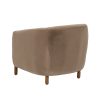SILLÓN TAUPE TEJIDO-MADERA SALÓN 87 X 80 X 81 CM