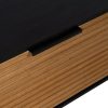 612165-06 MESA CENTRO NEGRO-NATURAL DM-MADERA 124 X 60 X 43,50 CM