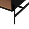 612165-10 MESA CENTRO NEGRO-NATURAL DM-MADERA 124 X 60 X 43,50 CM