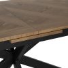 MESA EXTENSIBLE NATURAL-NEGRO DM-METAL 160 X 90 X 77 CM