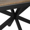 MESA EXTENSIBLE NATURAL-NEGRO DM-METAL 160 X 90 X 77 CM