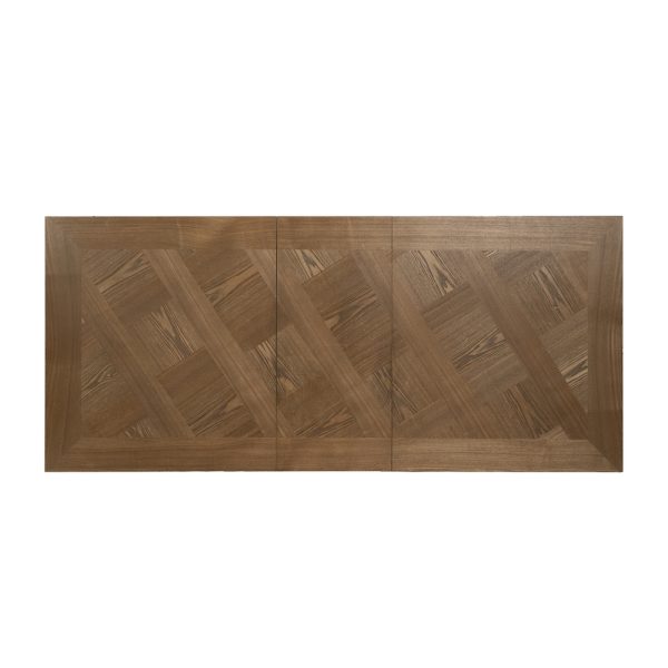 MESA EXTENSIBLE NATURAL-NEGRO DM-METAL 160 X 90 X 77 CM