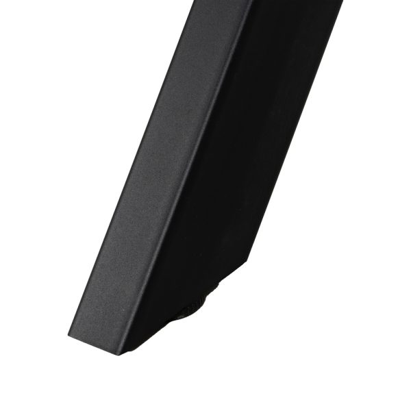 MESA EXTENSIBLE NATURAL-NEGRO DM-METAL 160 X 90 X 77 CM