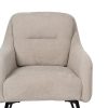 SILLÓN BEIGE TEJIDO-METAL 69 X 73 X 79 CM