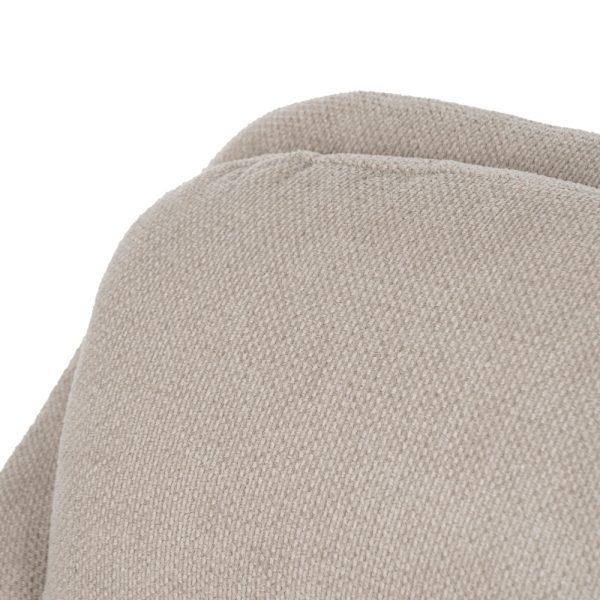 SILLÓN BEIGE TEJIDO-METAL 69 X 73 X 79 CM