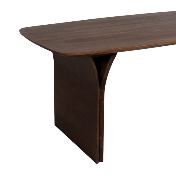 MESA COMEDOR MARRÓN MADERA DE ACACIA 180 X 90 X 76 CM