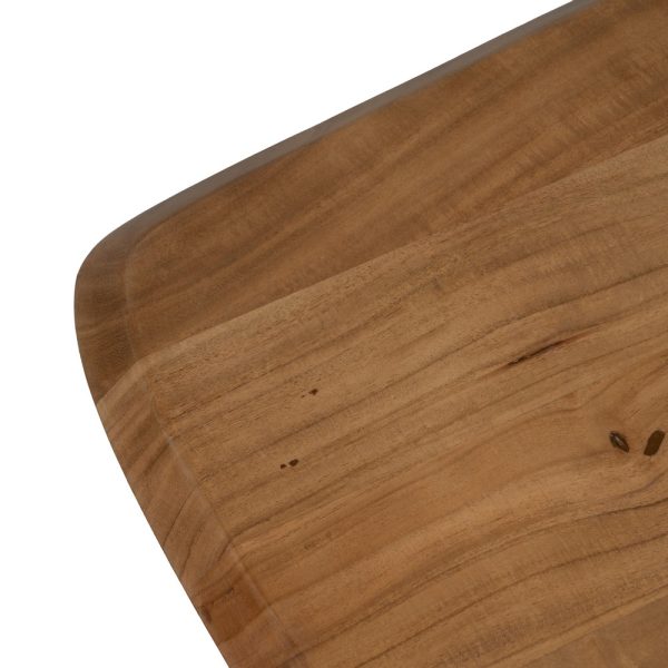 MESA CENTRO MADERA-METAL SALÓN 110 X 60 X 41 CM