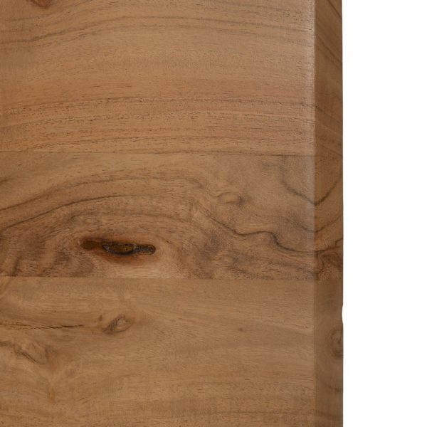 MESA CENTRO MADERA-METAL SALÓN 110 X 60 X 41 CM