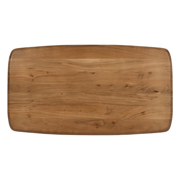 MESA CENTRO MADERA-METAL SALÓN 110 X 60 X 41 CM