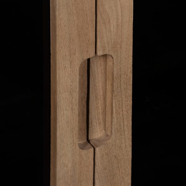 MUEBLE AUXILIAR NATURAL MADERA DE MANGO 81 X 41 X 83 CM