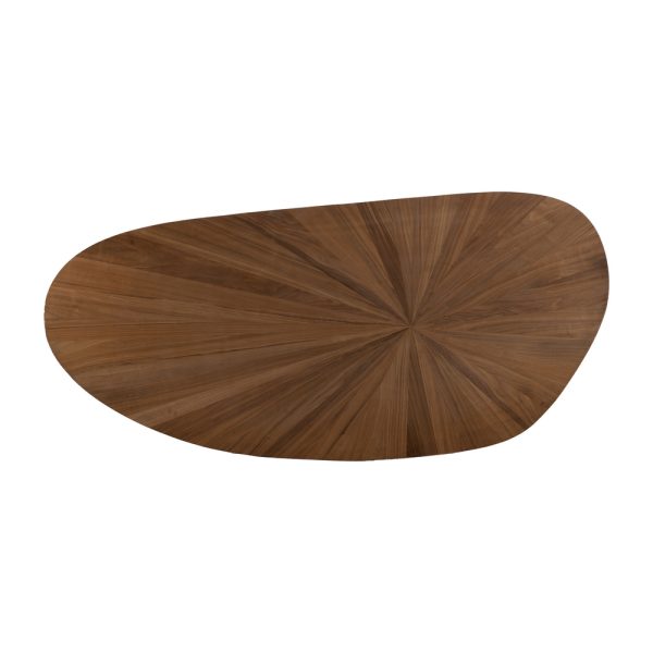 MESA COMEDOR NATURAL-NEGRO DM-METAL 178 X 80 X 77 CM