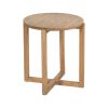 MESA AUXILIAR NATURAL MADERA MINDI SALÓN 40 X 40 X 45 CM