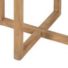 MESA AUXILIAR NATURAL MADERA MINDI SALÓN 40 X 40 X 45 CM