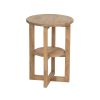 MESA AUXILIAR NATURAL MADERA MINDI SALÓN 40 X 40 X 55 CM