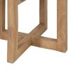 MESA AUXILIAR NATURAL MADERA MINDI SALÓN 40 X 40 X 55 CM