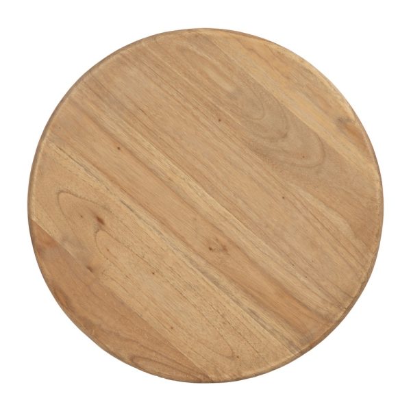 MESA AUXILIAR NATURAL MADERA MINDI SALÓN 40 X 40 X 55 CM