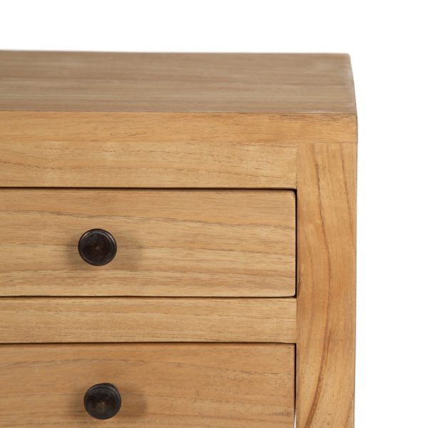 CONSOLA NATURAL MADERA MINDI ENTRADA 85 X 26 X 85 CM